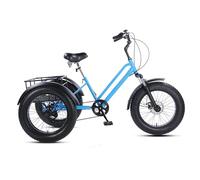 SXYKXYDL Vélo 3 Roues à 7 Vitesses pour Adultes - Vélo Tricycle avec pneus de 20 Pouces, paniers de Courses et Garde-Boue - Parfait pour Le vélo et Le Shopping !