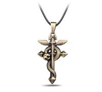 SXYNIO Full-Metal Alchemist Collier Edward Elric Collier Alphonse Elric Pendentif Croix Unisexe Bijoux Accessoire De Costume