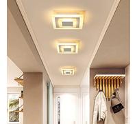 sxysxysxy 15W LED Plafonniers Moderne Facile Plafonnier Lumière Chaude 3000K Lampe de Plafond Couloir Éclairage aérien Chambre Une Baignoire Entrée Balcon Lustre Ø20cm,C