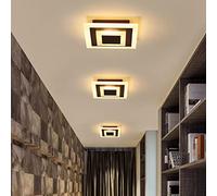 sxysxysxy 15W LED Plafonniers Moderne Facile Plafonnier Lumière Chaude 3000K Lampe de Plafond Couloir Éclairage aérien Chambre Une Baignoire Entrée Balcon Lustre Ø20cm,A