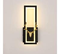 SXYSXYSXY 17W LED cerf Applique Créatif À l'intérieur Lumière chaude 3000K Moderne Rectangle Lampe de chevet fer acrylique Le salon chambre à coucher Applique murale 32 * 12.5 * 8CM