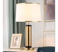 SXYSXYSXY chambre lampe de chevet Américain Décoratif Avec abat-jour en tissu Design créatif Moderne veilleuse E27 Lampe de bureau pour enfants salon Hôtel,Blanc