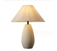 SXYSXYSXY Lampe de chevet Style japonais Lampe à poser Minimalisme Lampede chevet Lampe à poser Vintage Chambre à coucher Avec abat-jour en tissu E27*1 pour Hôtel Café Décoratif 38 * 50cm