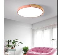 sxysxysxy LED Bois Lampe de Plafond Moderne Chambre Plafonnier Acrylique Lampes de Cuisine 12W Couloir Lampe de Salle de Bain Lumière Blanche 6000K Couloir Balcon Le Salon entrée Ø23cm,Rose