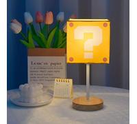 SXYSXYSXY LED Lumière de Nuit Mario Enfant Lampe de Bureau Lumière Chaude 3000K 3W Bois Lampe de Table Nordique Décoratif Lampe de Nuit pour Coucher Vie Hôtel Café Pépinière 13 * 28cm