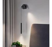 SXYSXYSXY LED Moderne Applique 7W+3W à l'intérieur Appliques murales Le Noir Liseuse Suspension Lumière Chaude 3000K Décoration Lampe de Chevet Le Salon Chambre à Coucher Applique Murale,Left