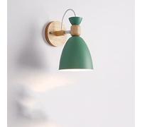SXYSXYSXY Moderne Appliques murales À l'intérieur Bois Applique Ajustable art Déco minimaliste de chevet chambre à coucher Le salon grenier Étudier escaliers E27 18 * 24cm,Vert