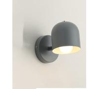 SXYSXYSXY Moderne métal Applique À l'intérieur coloré art Déco Ajustable Éclairage mural Lampe de chevet chambre à coucher Le salon grenier Étudier escaliers E27 13 * 15 cm,Gris