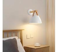 SXYSXYSXY nordique Lampe murale Moderne Minimalisme bois Applique Design créatif chambre à coucher Table de chevet Applique murale pour salon Escalier couloir E27 18 * 25cm