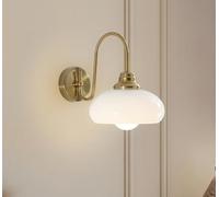 SXYSXYSXY nordique verre Lampe murale Moderne/vintage Minimalisme Applique Style français Lampe de chambre Table de chevet Éclairage mural pour salon Escalier couloir E27