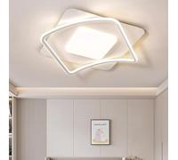 SXYSXYSXY Plafonnier LED à intensité variable avec télécommande 45 cm Design créatif Plafonnier moderne chambre à coucher 3000-6500 K salon chambre d'enfant couloir cuisine,Blanc