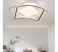 SXYSXYSXY Plafonnier LED à intensité variable avec télécommande 45 cm Design créatif Plafonnier moderne chambre à coucher 3000-6500 K salon chambre d'enfant couloir cuisine,Noir