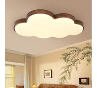 SXYSXYSXY Plafonnier LED à intensité variable pour chambre à coucher Design vintage imitation bois 55 cm Plafonnier moderne minimaliste 3000-6500 K Pour salon, couloir, cuisine