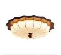 SXYSXYSXY Plafonnier LED de style français pour chambre à coucher, intensité variable, design créatif, 48 cm, moderne, grain de bois, 3000-6500 K, pour salon, couloir, cuisine