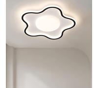 SXYSXYSXY Plafonnier LED pour chambre à coucher, intensité variable, design créatif moderne avec télécommande, 50 cm, 3000-6500 K, pour salon, chambre d'enfant, couloir, cuisine,Noir