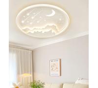 SXYSXYSXY Plafonnier LED pour enfants, dimmable avec télécommande, 50 cm, style minimaliste moderne, 3000-6500K, pour salon, chambre, couloir, cuisine,Blanc