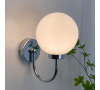 SXYSXYSXY style américain Applique Avec abat-jour en verre Vintage/Contemporain lampe de chevet Éclairage mural grenier Chambre à coucher Le salon Étudier G9 D15*H25CM,Argent