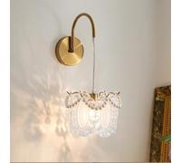SXYSXYSXY Style français Applique murale Minimalisme verre vintage Lampe murale Pendentif Lampe de chambre Table de chevet salon Escalier couloir E14 20 * 20cm
