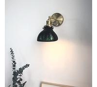SXYSXYSXY Style japonais Moderne Le cuivre Applique Ancien Verre Lampes murales à l'intérieur nordique Lampe de chevet Minimalisme Décoration Chambre à coucher Le salon E27