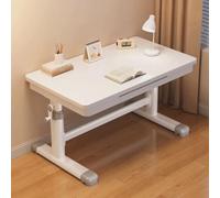 SXZenSpace Bureau d'ordinateur avec tiroirs, Table d'écriture réglable, idéal pour étudier à la Maison ou à l'école, dans Une Chambre, pour écrire, Faire Ses devoirs ou Jouer à des Jeux.