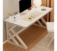 SXZenSpace Bureau d'ordinateur de Style campagnard, Bureau de Direction Robuste avec Gestion des câbles, Poste de Travail pour écrivains et Artisans, idéal pour Un Bureau à Domicile, Un balco