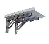 SXZenSpace Table Pliante Murale Blanche 40 cm 50 cm 60 cm 70 cm 80 cm - Gain de Place - Poste de Travail Informatique - Cuisine/Salle à Manger - Bureau en Bois réglable - Installation Facile