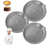 SXZLXQJY Quick Release Easy-Out Cake Pan Set, Effortlessly Bake and Serve Perfect Cakes and Pies, Set of 2 Easy Release Cake Pans, Made of Aluminum(3pcs)