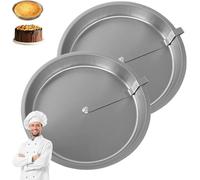 SXZLXQJY Quick Release Easy-Out Cake Pan Set, Effortlessly Bake and Serve Perfect Cakes and Pies, Set of 2 Easy Release Cake Pans, Made of Aluminum(2pcs)