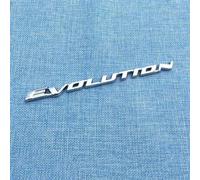 SXZMAZS Décalcomanies D'insigne Logo pour Mitsubishi Lancer-EX Evolution,Voiture Emblème Badge Autocollants avec Logo 3D Décoration Autocollant Rechange Plaque Autocollant,Silver