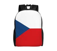 SXZVVBN Drapeau de la République tchèque Sac à dos 600D résistant à l'eau léger Sac à dos de voyage pour homme et femme
