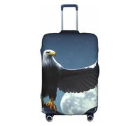 sxzvvbn Eagle Under The Stars Housse de protection élastique double face pour valise de voyage d'affaires 45,7 à 81,3 cm, blanc, L