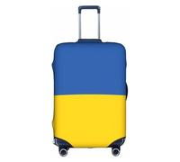 sxzvvbn Housse de protection élastique double face avec fermeture éclair pour valise Motif drapeau de l'Ukraine 45,7 à 81,3 cm, blanc, S
