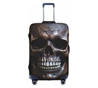 sxzvvbn Housse de protection élastique double face avec motif tête de mort pour voyage d'affaires 45,7 à 81,3 cm, blanc, XL