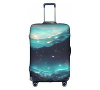 sxzvvbn Housse de protection élastique double face pour valise de science-fiction étoiles pour voyage d'affaires 45,7 à 81,3 cm, blanc, M