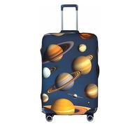 sxzvvbn Housse de protection élastique double face pour valise Motif planètes du système solaire 45,7 à 81,3 cm, blanc, S
