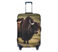 sxzvvbn Mighty Highland Yak Housse de protection élastique double face avec fermeture éclair pour voyage d'affaires 45,7 à 81,3 cm, blanc, XL