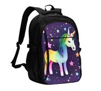 SXZVVBN One-Horse Star Sac à dos de voyage pour ordinateur portable avec | Sac d'ordinateur pour homme et femme avec poches antivol pour câble de charge pour les voyages d'affaires