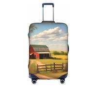 sxzvvbn Ranch View Housse de protection élastique double face pour valise de voyage d'affaires 45,7 à 81,3 cm, blanc, S
