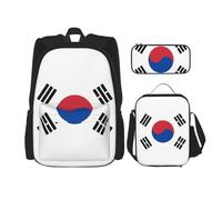 SXZVVBN Sac à dos d'école drapeau de la République de Corée | Sac à livres durable pour ordinateur portable pour étudiants, adultes, voyage, boîte à crayons isolée