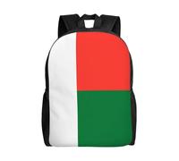 SXZVVBN Sac à dos léger 600D résistant à l'eau avec drapeau de Madagascar - Pour homme et femme