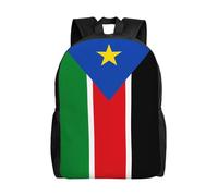 SXZVVBN Sac à dos léger 600D résistant à l'eau avec drapeau du Soudan du Sud - Sac à dos de voyage pour homme et femme