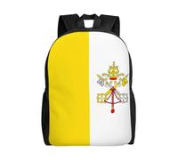 SXZVVBN Sac à dos léger 600D résistant à l'eau avec drapeau du Vatican pour homme et femme