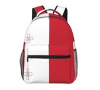 SXZVVBN Sac à dos pour ordinateur portable Motif drapeau de Malte | Sac à dos léger pour homme et femme pour homme et femme, sac à dos de voyage académique