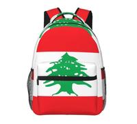 SXZVVBN Sac à dos pour ordinateur portable Motif drapeau du Liban