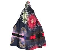 sxzvvbn Splendid Fireworks Cape à capuche unisexe adaptée pour Halloween, fêtes de Noël et costumes de scène.