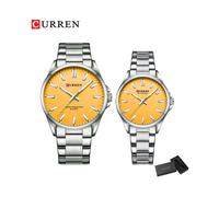 (SY-BOX) CURREN Reloj Mujer Marque Or Couple Montres Hommes Femmes Saint Valentin Anniversaire Montre-Bracelet