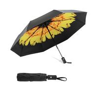 SY COMPACT Parapluie coupe-vent automatique l¨¦ger incassable Umbrellas-factory Direct haute ¨¦conomique Parapluie, Fleurs jaunes