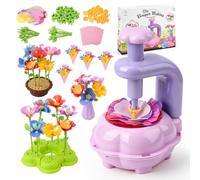 SYACHI Activité Manuelle Enfant, Bricolage Kit Fabrication de Fleurs Tissu, Kit Création Bouquet de Fleurs, Jouet Fleurs pour Enfant 4 5 6 7 8 9 10 Ans, Cadeau Anniversaire Cadeaux de Noël