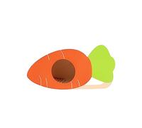 SYALEO Maison de Hamster avec échelle d'escalade en Bois en Forme de Carotte Golden Bear Hideout Hut pour Hamster Nain gerbilles Souris ou Animaux de Taille similaire