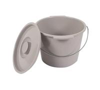 SYALEO Seau de Remplacement pour Chaise percée avec Couvercle, Seau Rond pour Chaise percée, Pot de Chambre en Plastique, Bassin de lit, urinoir, Bouteille